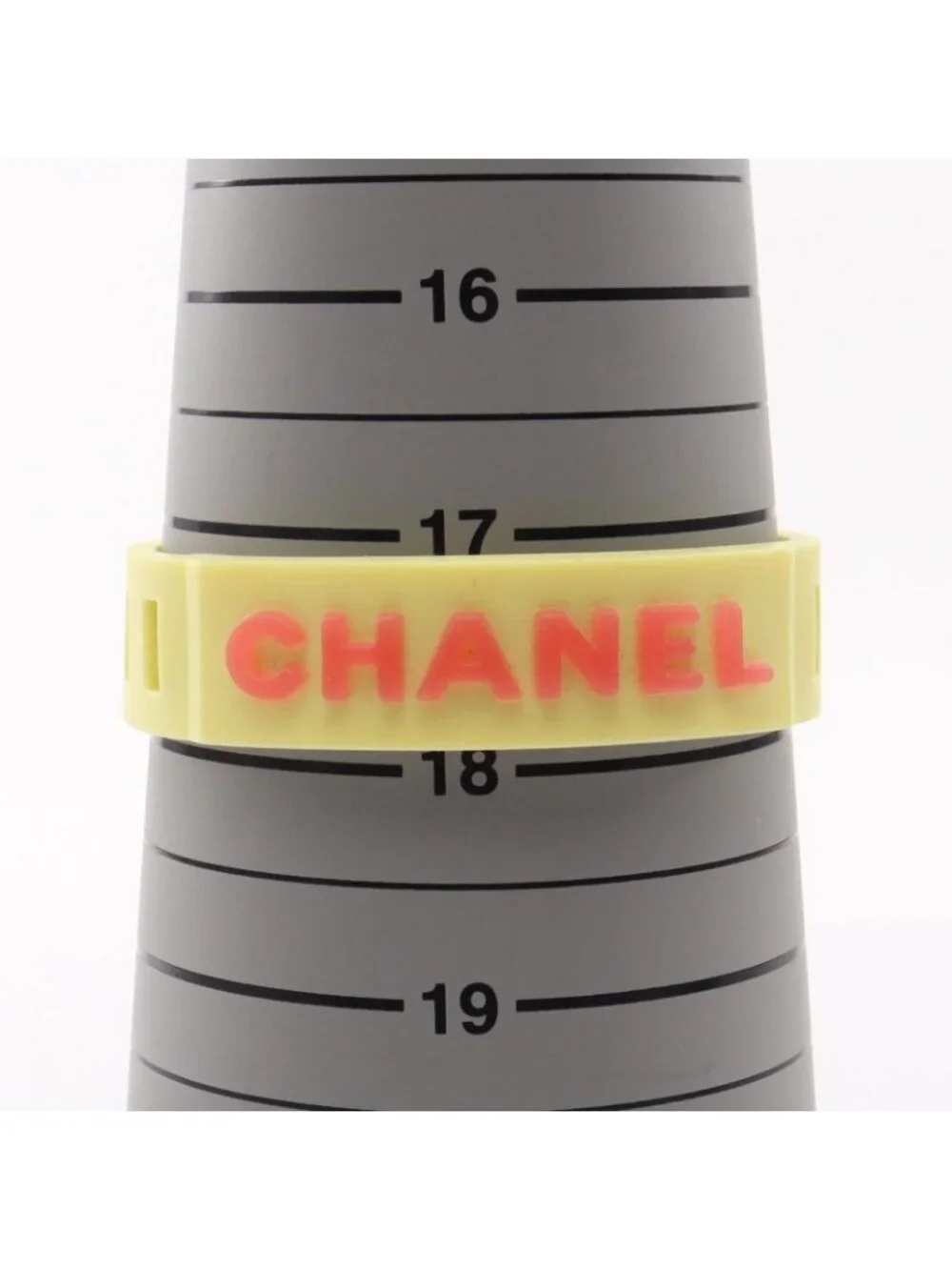 Chanel Bracelet Rubber Band Yellow Logo